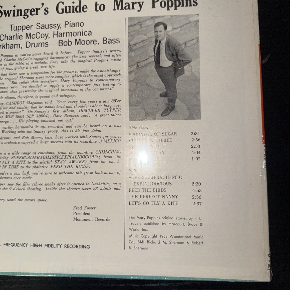 The Tupper Sassy Quartet- Swingers Guide To Mary Poppins Vinyl LPSLP-1803 EX - Picture 9 of 16